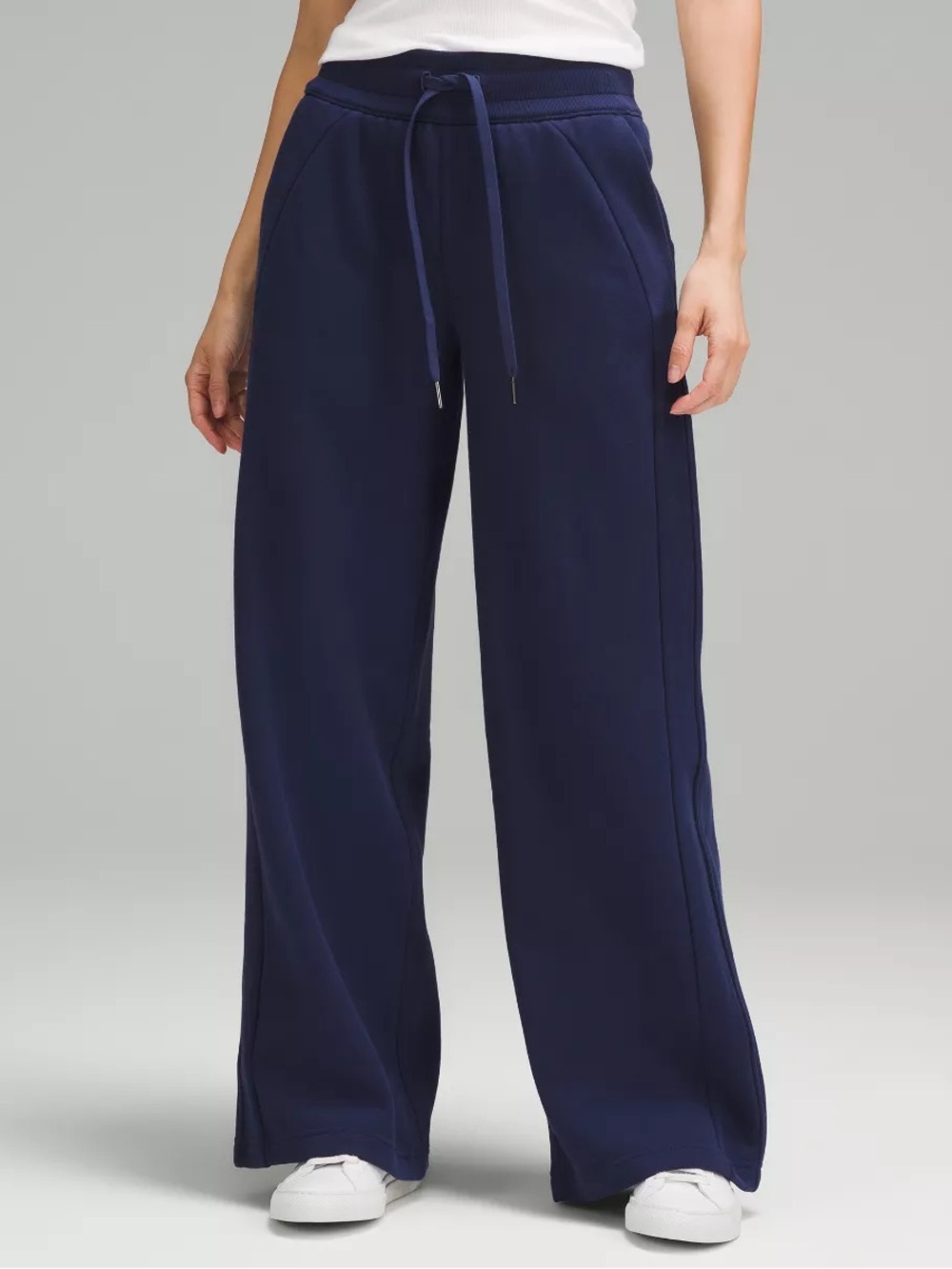 lululemon athletica Navy Wide-Leg Drawstring Sweatpants
